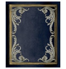 Обои Grandeco Icon 191502 Винил на флизелине (0,53x10,05) Синий, Вензель/Клетка