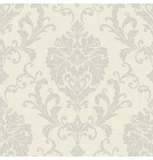 Обои Grandeco Icon IC 2002 Винил на флизелине (0,53x10,05) Бежевый/Серый, Дамаск
