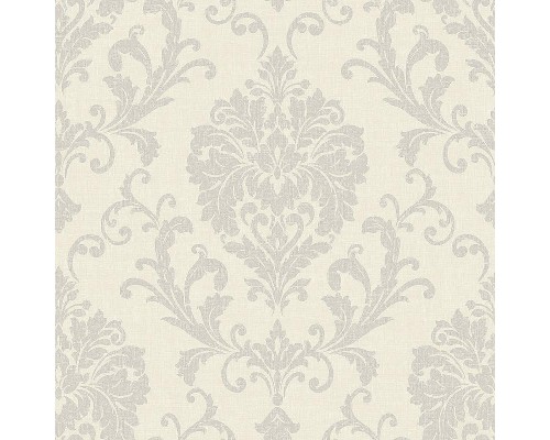 Обои Grandeco Icon IC 2002 Винил на флизелине (0,53x10,05) Бежевый/Серый, Дамаск