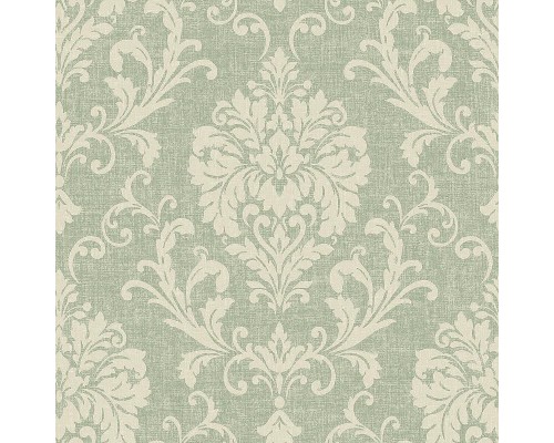 Обои Grandeco Icon IC 2003 Винил на флизелине (0,53x10,05) Зеленый, Дамаск