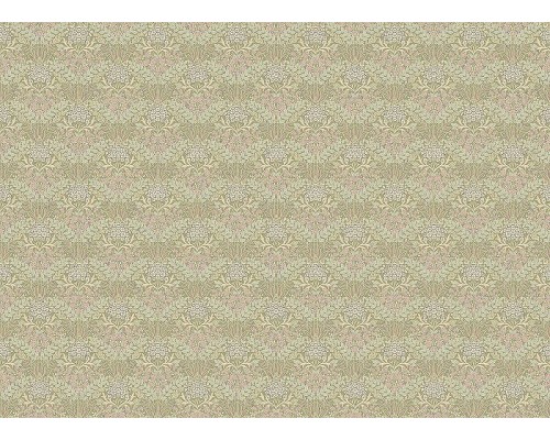 Обои Grandeco Icon IC 2114 Винил на флизелине (0,53x10,05) Зеленый/Розовый, Цветы/Листья