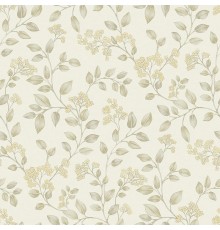 Обои Grandeco Icon IC 3001 Винил на флизелине (0,53x10,05) Бежевый, Листья/Цветы