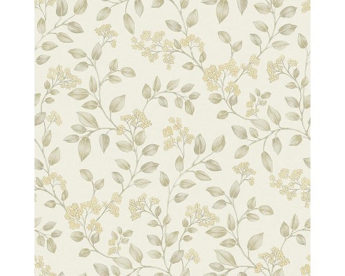 Обои Grandeco Icon IC 3001 Винил на флизелине (0,53x10,05) Бежевый, Листья/Цветы