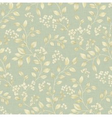 Обои Grandeco Icon IC 3003 Винил на флизелине (0,53x10,05) Зеленый, Листья/Цветы