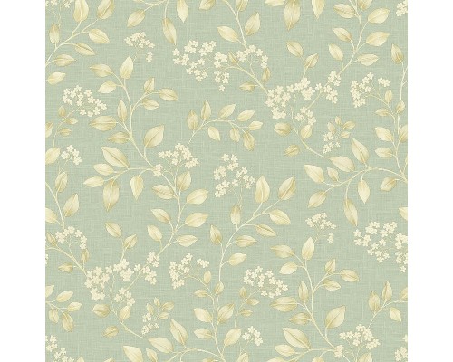 Обои Grandeco Icon IC 3003 Винил на флизелине (0,53x10,05) Зеленый, Листья/Цветы
