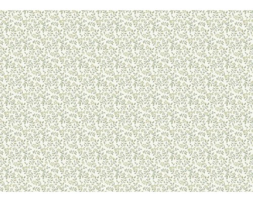 Обои Grandeco Icon IC 3014 Винил на флизелине (0,53x10,05) Белый/Зеленый, Листья/Цветы