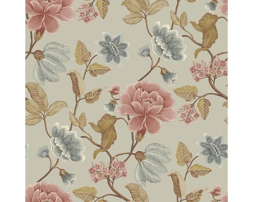 Обои Grandeco Icon IC 3116 Винил на флизелине (0,53x10,05) Бежевый/Разноцветный, Цветы