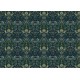 Обои Grandeco Arcadia A 67802 Винил на флизелине (0,53x10,05) Зеленый/Синий, Дамаск/Птицы
