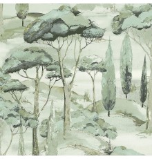 Обои Grandeco Arcadia A 69202 Винил на флизелине (0,53x10,05) Зеленый, Деревья