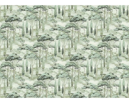 Обои Grandeco Arcadia A 69202 Винил на флизелине (0,53x10,05) Зеленый, Деревья