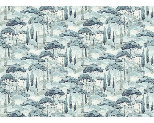 Обои Grandeco Arcadia A 69203 Винил на флизелине (0,53x10,05) Голубой, Деревья