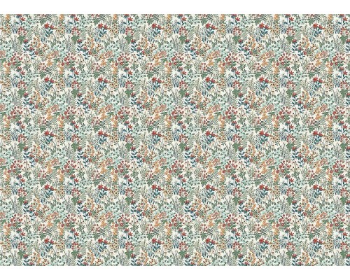 Обои Grandeco Arcadia A 70902 Винил на флизелине (0,53x10,05) Белый/Разноцветный, Листья/Цветы