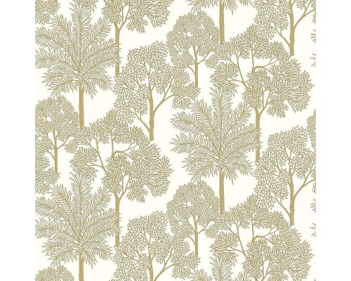 Обои Grandeco Arcadia A 71301 Винил на флизелине (0,53x10,05) Белый/Бежевый, Деревья