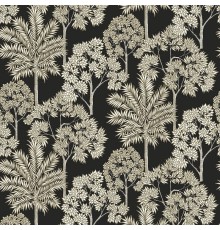 Обои Grandeco Arcadia A 71302 Винил на флизелине (0,53x10,05) Черный/Бежевый, Деревья