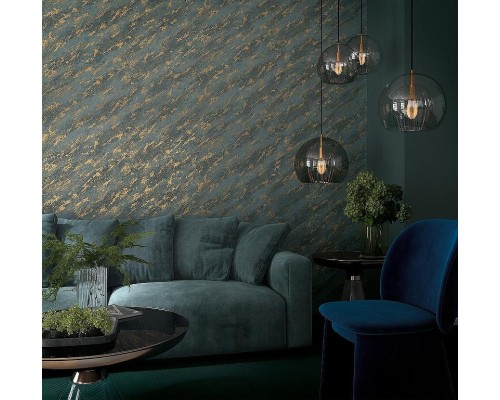 Обои Marburg Lava 35224 Винил на флизелине (1,06x10,05) Серый/Коричневый/Черный, Штукатурка