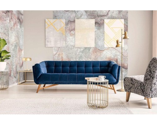 Панно Marburg Lava 46968 Винил на флизелине (2,12x2,7) Серый/Розовый, Облака/Абстракция