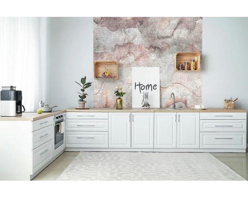 Панно Marburg Lava 46968 Винил на флизелине (2,12x2,7) Серый/Розовый, Облака/Абстракция