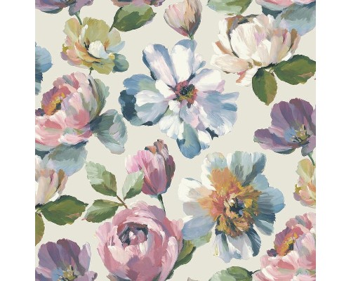 Обои Grandeco Universe 5 UI 3102 Винил на флизелине (1,06x10,05) Разноцветный, Цветы/Штукатурка