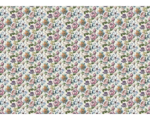 Обои Grandeco Universe 5 UI 3102 Винил на флизелине (1,06x10,05) Разноцветный, Цветы/Штукатурка
