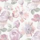 Обои Grandeco Universe 5 UI 3101 Винил на флизелине (1,06x10,05) Серый/Розовый/Голубой, Цветы/Штукатурка