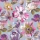 Обои Grandeco Universe 5 UI 3107 Винил на флизелине (1,06x10,05) Розовый/Зеленый/Сиреневый, Цветы/Штукатурка