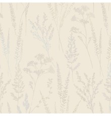 Обои Grandeco Universe 5 UI 3203 Винил на флизелине (1,06x10,05) Бежевый/Розовый/Серый, Листья/Цветы/Штукатурка