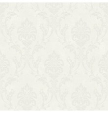 Обои Grandeco Universe 5 UI 2001 Винил на флизелине (1,06x10,05) Белый/Серебряный, Штукатурка/Дамаск