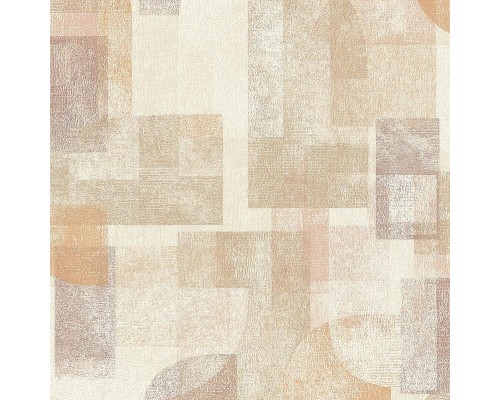 Обои Grandeco Perfect Harmony PH 3508 Винил на флизелине (0,53x10,05) Бежевый/Коричневый/Оранжевый, Геометрия/Штукатурка