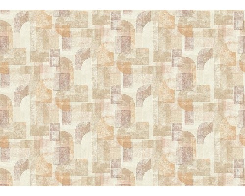 Обои Grandeco Perfect Harmony PH 3508 Винил на флизелине (0,53x10,05) Бежевый/Коричневый/Оранжевый, Геометрия/Штукатурка