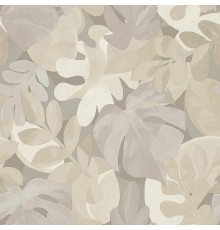 Обои Grandeco Perfect Harmony PH 3004 Винил на флизелине (0,53x10,05) Коричневый/Серый/Бежевый, Листья