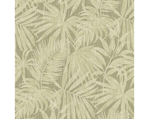 Обои Grandeco Perfect Harmony PH 3407 Винил на флизелине (0,53x10,05) Зеленый, Листья/Рогожка
