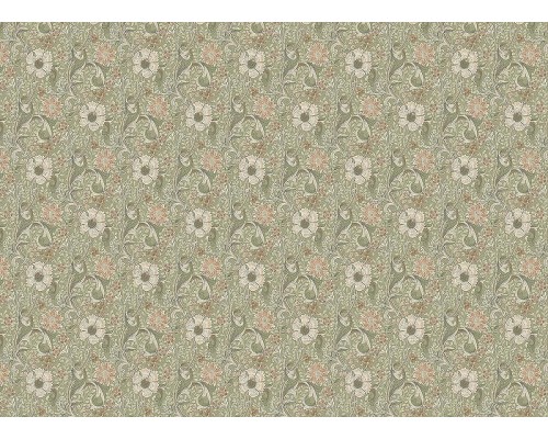 Обои Grandeco Perfect Harmony PH 3107 Винил на флизелине (0,53x10,05) Бежевый/Зеленый, Цветы/Листья