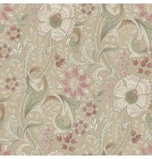 Обои Grandeco Perfect Harmony PH 3110 Винил на флизелине (0,53x10,05) Коричневый/Розовый/Зеленый, Цветы/Листья