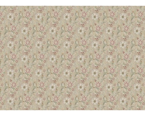 Обои Grandeco Perfect Harmony PH 3110 Винил на флизелине (0,53x10,05) Коричневый/Розовый/Зеленый, Цветы/Листья