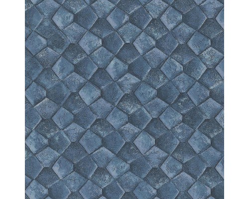 Обои Marburg Eclectic 34910 Винил на флизелине (0,70x10,05) Синий, Геометрия