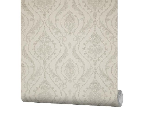 Обои Fipar Grand Classic R 28011 Винил на флизелине (1,06x10,05) Серый/Бежевый, Орнамент