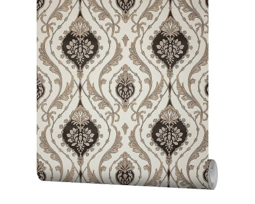 Обои Fipar Grand Classic R 28012 Винил на флизелине (1,06x10,05) Бежевый/Коричневый, Орнамент