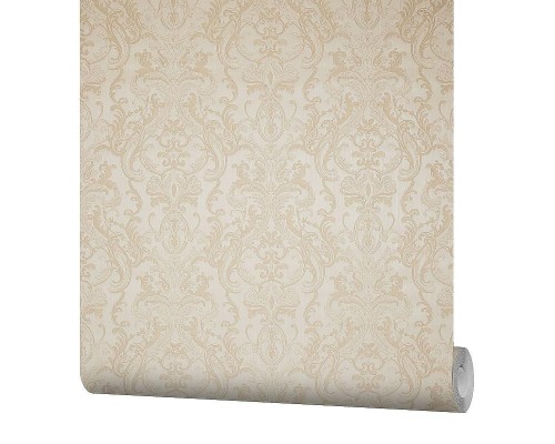 Обои Fipar Grand Classic R 28022 Винил на флизелине (1,06x10,05) Бежевый, Дамаск