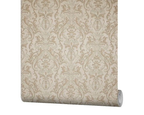 Обои Fipar Grand Classic R 28023 Винил на флизелине (1,06x10,05) Бежевый/Коричневый, Дамаск