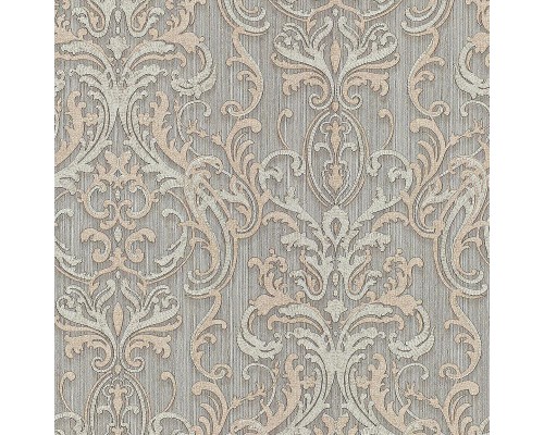 Обои Fipar Grand Classic R 28024 Винил на флизелине (1,06x10,05) Серый/Бежевый, Дамаск