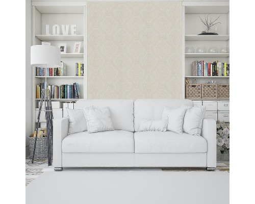 Обои Fipar Grand Classic R 28031 Винил на флизелине (1,06x10,05) Бежевый/Серый, Дамаск