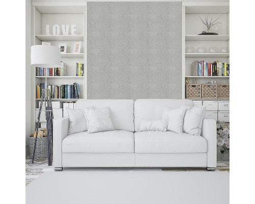 Обои Fipar Grand Classic R 28033 Винил на флизелине (1,06x10,05) Серый, Дамаск