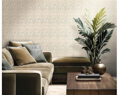 Обои Zambaiti Parati Lamborghini III Z12807 Винил на флизелине (0,7x10,05) Серый/Бежевый, Геометрия