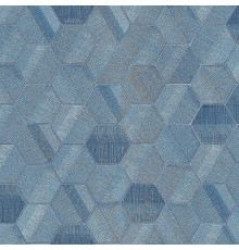 Обои Zambaiti Parati Lamborghini III Z12831 Винил на флизелине (0,7x10,05) Голубой/Синий, Геометрия/Ромб