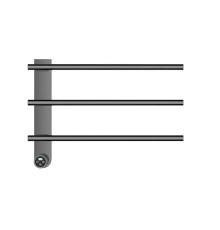 Электрический полотенцесушитель AQUAme 42х52 AQM3113GM цвет Темный металл шлифованный