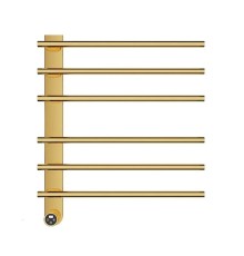 Электрический полотенцесушитель AQUAme 61х52 AQM3116BG цвет Золото шлифованное