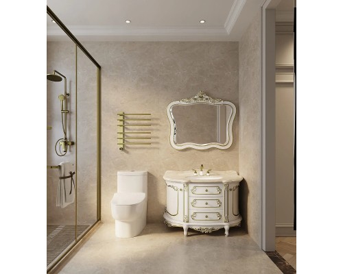 Электрический полотенцесушитель AQUAme 61х52 AQM3116BG цвет Золото шлифованное