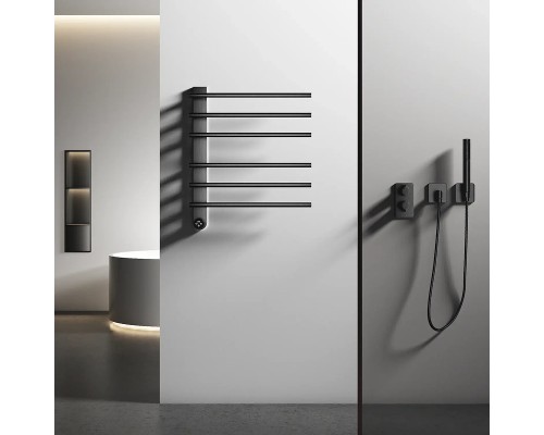 Электрический полотенцесушитель AQUAme 61х52 AQM3116GM цвет Темный металл шлифованный