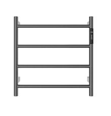 Электрический полотенцесушитель AQUAme 47х47 AQM3124GM цвет Темный металл шлифованный