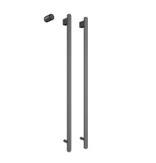 Электрический полотенцесушитель AQUAme 100х45 AQM3132GM цвет Темный металл шлифованный